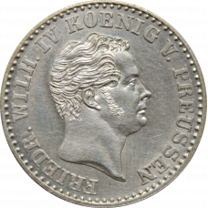 Prussia 2 1/2 silbergroschen 1842 A, UNC, "Frederick William IV (1840 - 1861)"