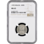 Brazil 100 reis 1935, NGC MS65, "First Republic (1889 - 1942)"