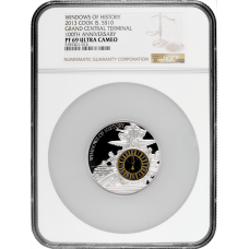 Cook Islands 10 dollars 2013, NGC PF69 UC, "100th Anniversary - Grand Central Terminal, New York City"