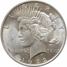 USA 1 dollar 1922, UNC, "Peace Dollar"