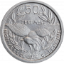 Новая Каледония 50 сантимов 1949 г., UNC, "Заморское сообщество Франции (1949 - 2018)"