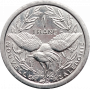 New Caledonia 1 franc 1989, UNC, "French overseas collectivity (1949 - 2018)"
