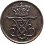 Denmark 1 ore 1910 VBP, XF, "King Frederick VIII (1906 - 1912)"