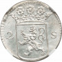 Niederlande (Holland) 2 Stüber 1724, NGC NS63, "Niederländische Republik (1701 - 1794)"