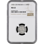 Schweden 1/16 Riksdaler 1835 CB, NGC MS62, "König Karl XIV Johann (1818 - 1844)"