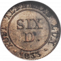 Swiss Cantons 6 deniers 1833, NGC MS64, "Canton of Geneva (1814 - 1838)"