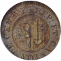 Swiss Cantons 6 deniers 1817, NGC MS63, "Canton of Geneva (1814 - 1838)"