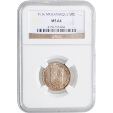 Mozambique 50 centavos 1936, NGC MS64, "Portuguese colony (1935 - 1974)"
