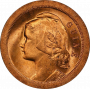 Гвинея-Бисау 20 сентаво 1933 г., PCGS MS65 RD, "Португальская колония (1933 - 1974)"