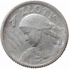 Poland 1 zloty 1924, AU, "Second Republic (1919 - 1939)"