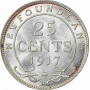 Ньюфаундленд 25 центов 1917 г. C, PCGS MS62, "Доминион (1865 - 1949)"