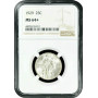 США 1/4 доллара (квотер) 1929 г., NGC MS64+, "Standing Liberty Quarter"