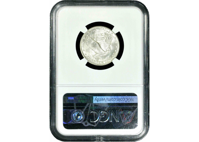 США 1/4 доллара (квотер) 1929 г., NGC MS64+, "Standing Liberty Quarter"