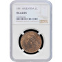Argentinien 2 Centavos 1891, NGC MS64 BN, "Argentinischer Peso (1881 - 1969)"