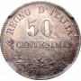 Italien 50 Centesimi 1863 M BN, NGC MS65, "Vittorio Emanuele II (1861 - 1878)"