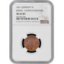 Баден 1 крейцер 1861 г., NGC MS64 BN, "Мемориал Леопольда" Top Pop 1/0