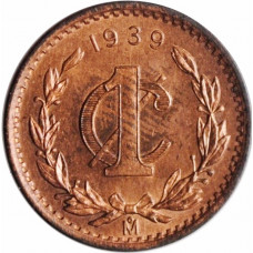 Mexico 1 centavo 1939 Mo, BU, "United Mexican States (1905 - 1969)"