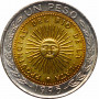 Argentinien 1 Peso 1995 A, UNC, "Argentinische Convertible Pesos  (1992 - 2023)"