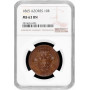 Azores 10 reis 1865, NGC MS63 BN, "Autonomous Region of the Azores (1843-1901)"