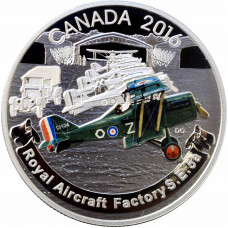 Canada 20 dollars 2016, PROOF, "First World War: Royal Aircraft Factory S.E.5"