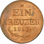 Austria 1 kreuzer 1816 A, PCGS MS64 RB, "Emperor Franz II (1806 - 1835)"