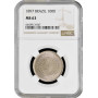 Brazil 100 reis 1897, NGC MS63, "First Republic (1889 - 1942)"