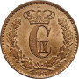 Dänemark 1 Skilling R.M. 1867, UNC, "Konig Christian IX (1863 - 1906)"