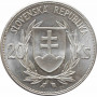 Slovakia 20 korun 1939, BU, "Jozef Tiso - the First President" silver coin