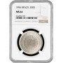 Brazil 200 reis 1896, NGC MS64, "First Republic (1889 - 1942)" Top Pop 4/0