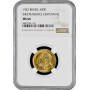 Brazil 500 reis 1922, NGC MS66, "100th Anniversary - Independence of Brazil"