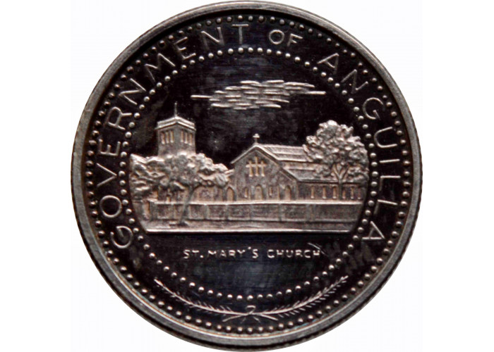 Anguilla 1/2 dollar 1970, PROOF, "British Overseas ...