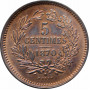 Luxemburg 5 Centimes 1870, UNC, "Großherzog Wilhelm III (1849 - 1890)"