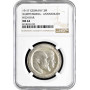 Wurttemberg 3 mark 1911 F, NGC MS62 HIGH BAR, "Silver Wedding Anniversary"