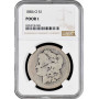 USA 1 Dollar 1884 O, NGC POOR 1, "Morgan Dollar" silver coin