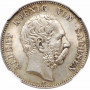 Sachsen 2 Mark 1902 E, NGC MS63, "König Albert (1873 - 1902)" Silbermünze