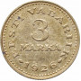 Estonia 3 marka 1926, AU, "1st Republic (Mark) (1922 - 1927)"