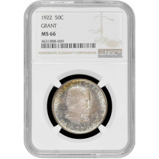 USA half dollar 1922, NGC MS66, "100th Anniversary - Birth of Ulysses S. Grant"