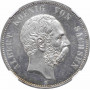 Saxony 5 mark 1891 E, NGC MS62, "King Albert (1873 - 1902)" Top Pop 2/0