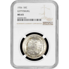 USA half dollar 1936, NGC MS65, "75th Anniversary of the Gettysburg Battle"