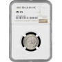 Belgium 10 centimes 1862, NGC MS65, "King Leopold I (1832 - 1865)"