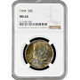 USA half dollar 1964 г., NGC MS64, "Kennedy Half Dollar" COLORED PATINA