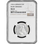Reuss-Obergreiz 2 mark 1901 A, NGC MS63, "Prince Heinrich XXII (1867 - 1902)"