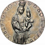 Luxembourg silver medal 1966, NGC MS62, "Notre-Dame anniversary"