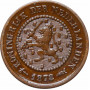 Нидерланды 1/2 цента 1878 г., XF, "Король Виллем III (1849 - 1890)"