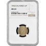 British West Africa 6 pence 1942, NGC MS63, "British colony (1907-1966)" Pop 1/1