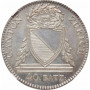 Швейцарские кантоны 40 батценов 1813 г. B, CCG MS64 PL, "Кантон Цюрих (1804 - 1850)"