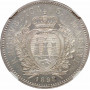 Сан-Марино 5 лир 1898 г. R, CCG MS63, "Республика Сан-Марино (1864 - 1938)"