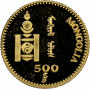 Mongolia 500 togrok 1998, NGC PF68 UC, "Buddhist Deity Maitreya" gold coin