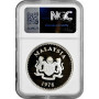 Малайзия 25 ринггит 1976 г., NGC PF68 UC, "Охрана дикой природы - Малайский калао"