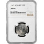 Dominican Republic 25 centavos 1967, NGC MS66, "Republic (1937 - 2023)"